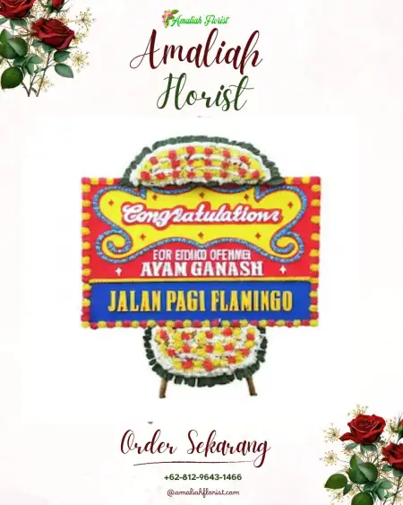 Sewa Papan Bunga Golok